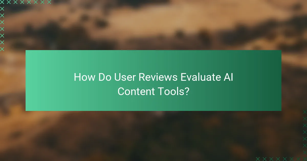 How Do User Reviews Evaluate AI Content Tools?
